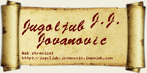 Jugoljub Jovanović vizit kartica